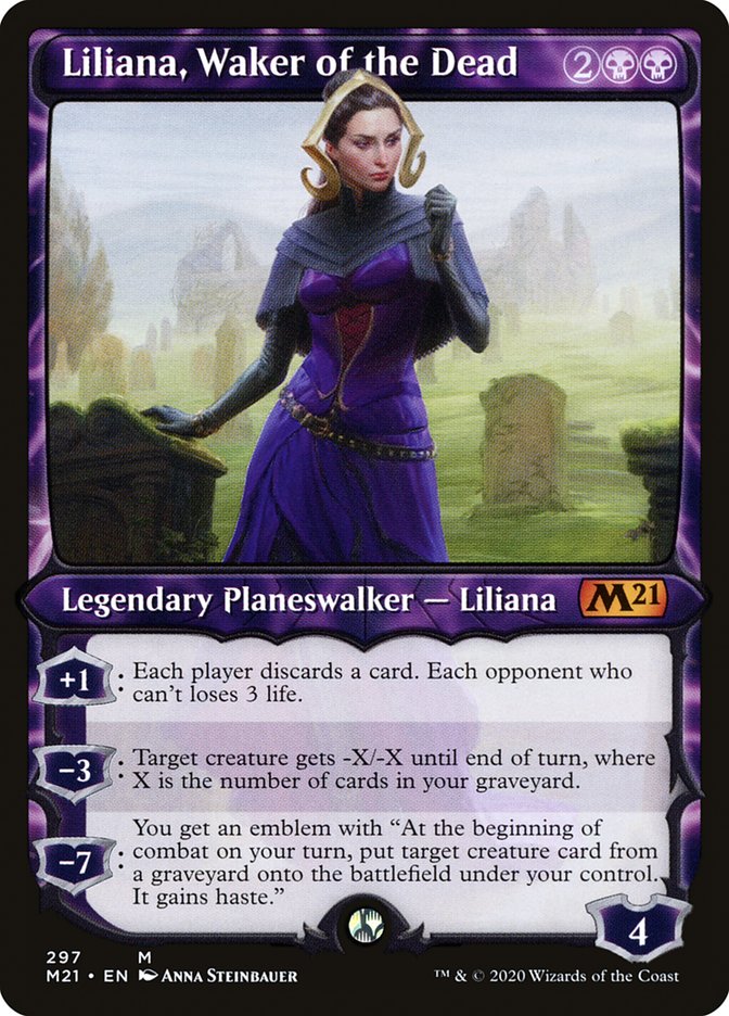 Liliana, Waker of the Dead (Showcase) [Core Set 2021] | Odin's Place