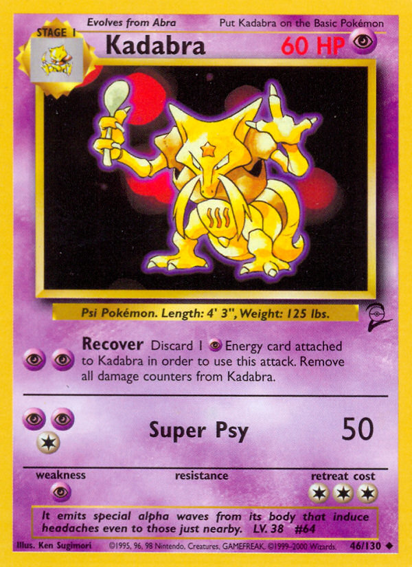 Kadabra (46/130) [Base Set 2] | Odin's Place