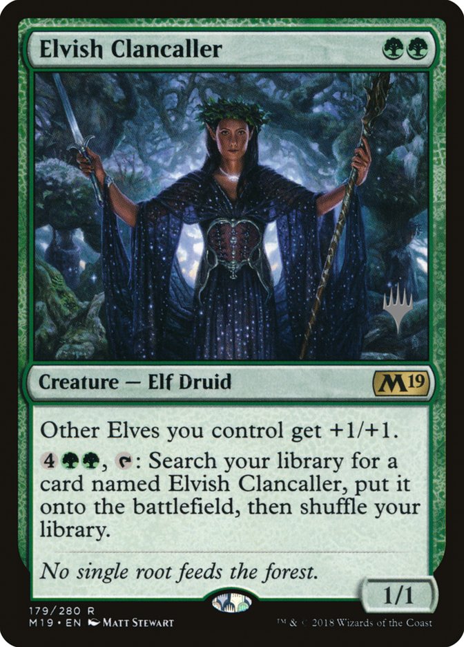 Elvish Clancaller (Promo Pack) [Core Set 2019 Promos] | Odin's Place