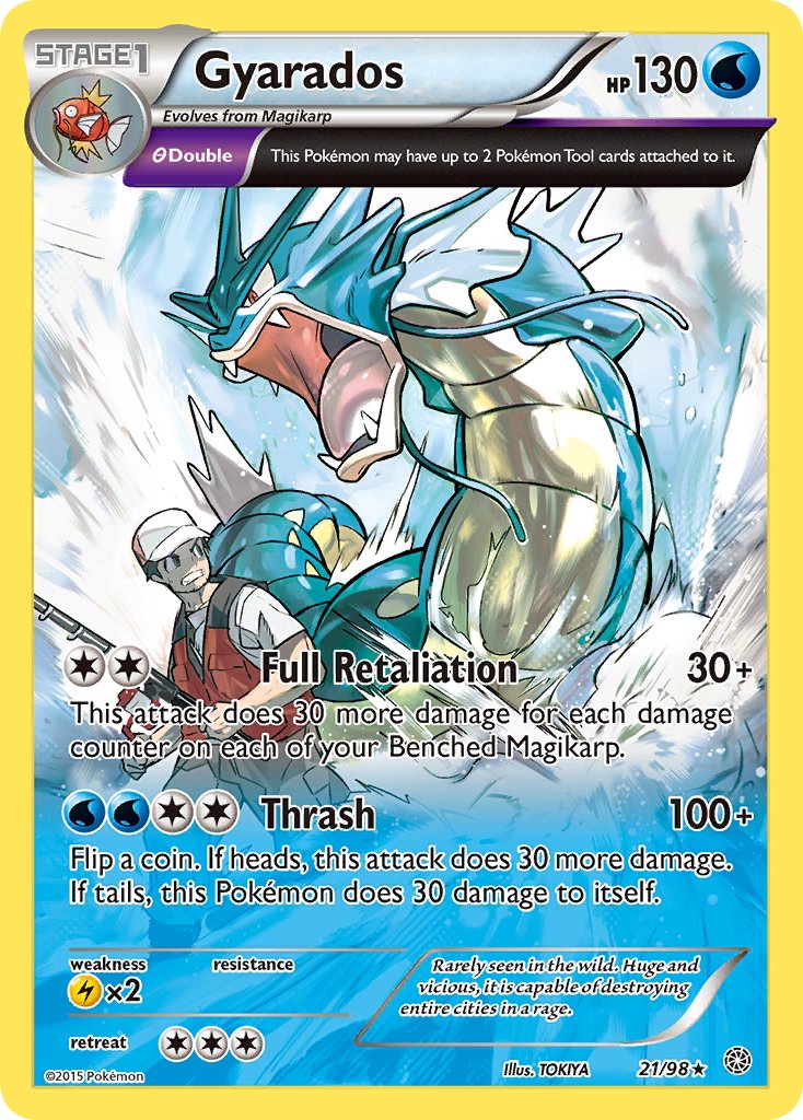 Gyarados (21/98) (Cosmos Holo) (Theme Deck Exclusive) [XY: Ancient Origins] | Odin's Place