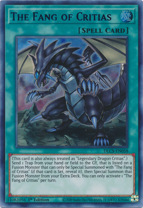 The Fang of Critias (Blue) [DLCS-EN058] Ultra Rare | Odin's Place