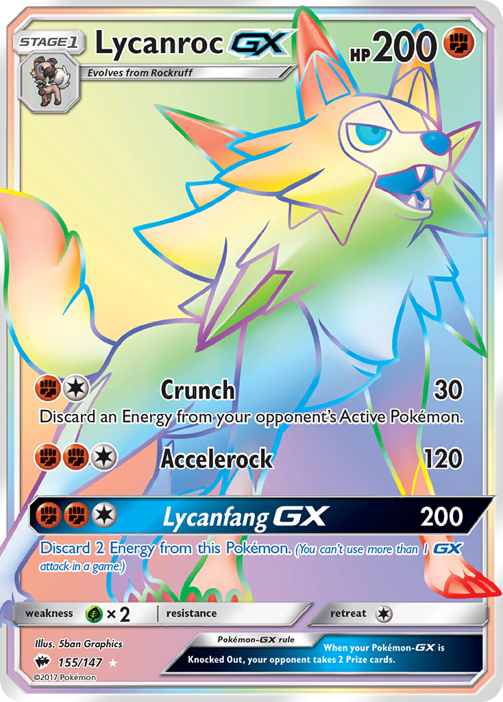 Lycanroc GX (155/147) [Sun & Moon: Burning Shadows] | Odin's Place