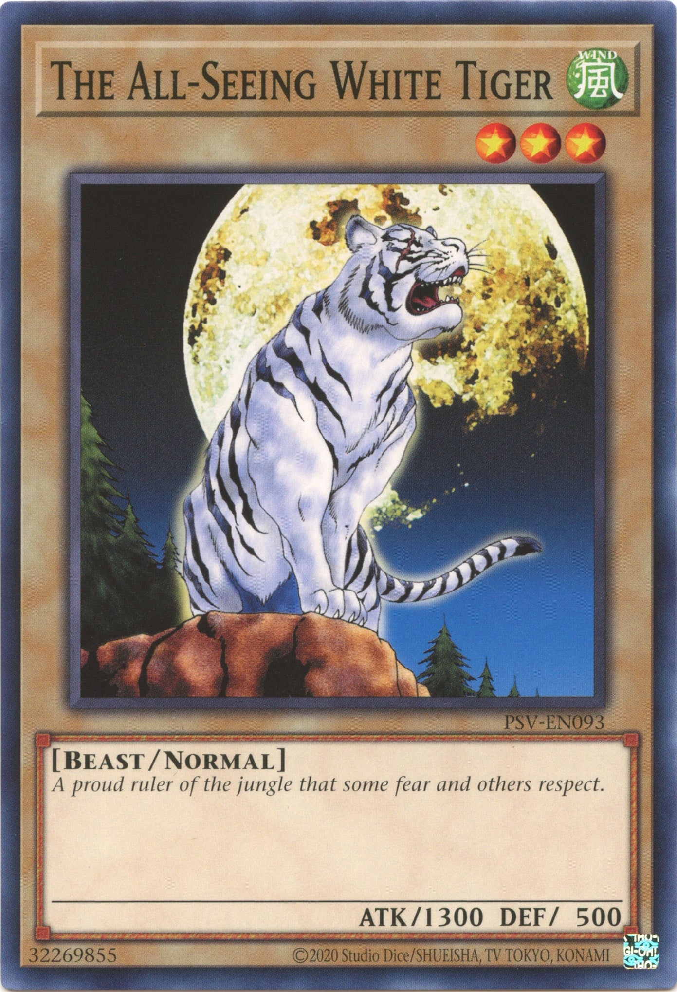 The All-Seeing White Tiger (25th Anniversary) [PSV-EN093] Common | Odin's Place