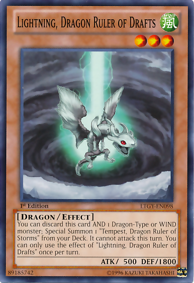 Lightning, Dragon Ruler of Drafts [LTGY-EN098] Common | Odin's Place