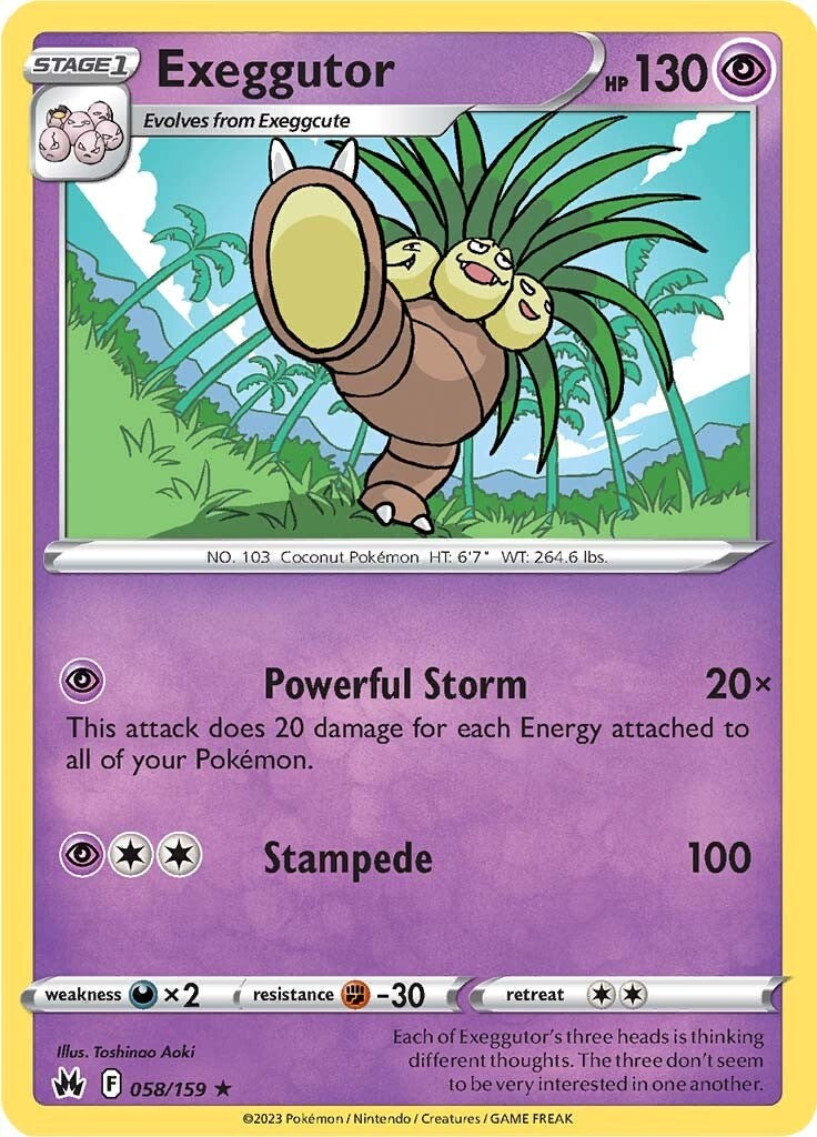 Exeggutor (058/159) [Sword & Shield: Crown Zenith] | Odin's Place