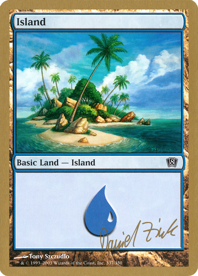 Island (dz337) (Daniel Zink) [World Championship Decks 2003] | Odin's Place