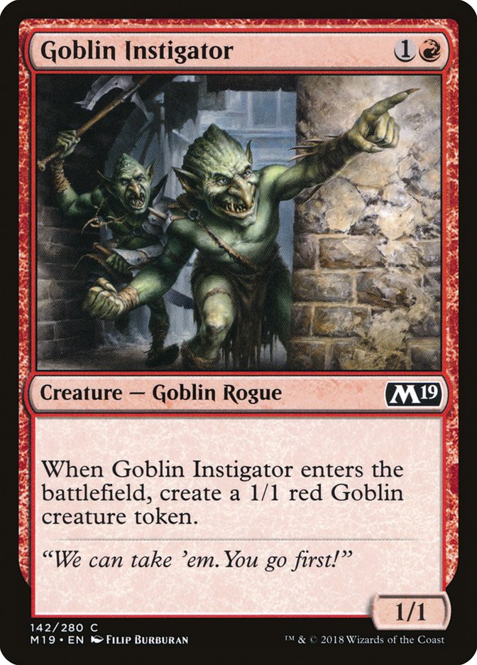 Goblin Instigator (142) [Core Set 2019] | Odin's Place