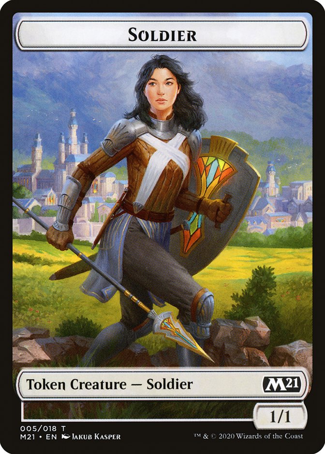 Knight // Soldier Double-Sided Token [Core Set 2021 Tokens] | Odin's Place