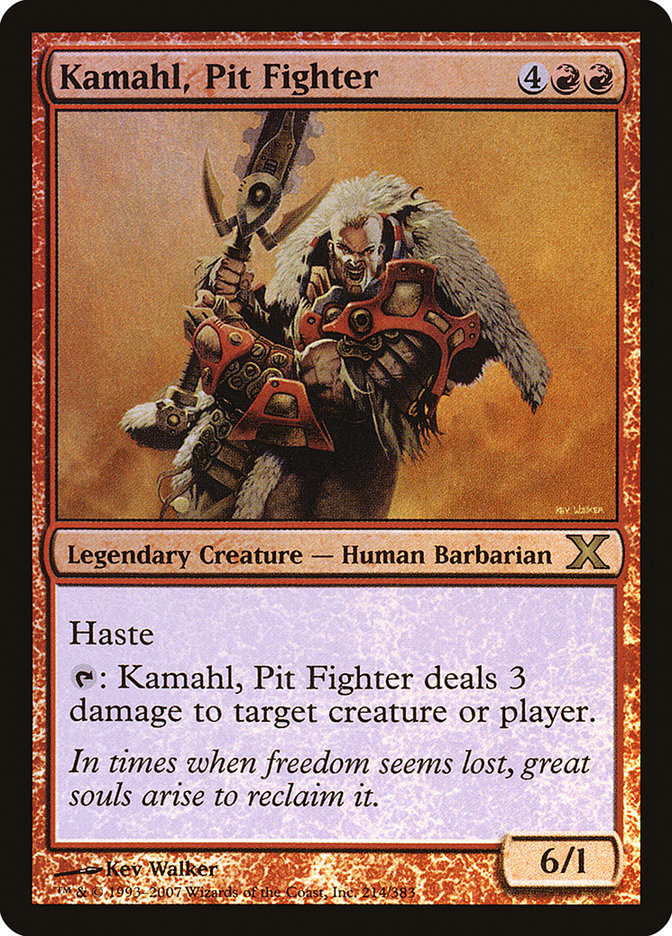 Kamahl, Pit Fighter (Premium Foil) [Tenth Edition] | Odin's Place