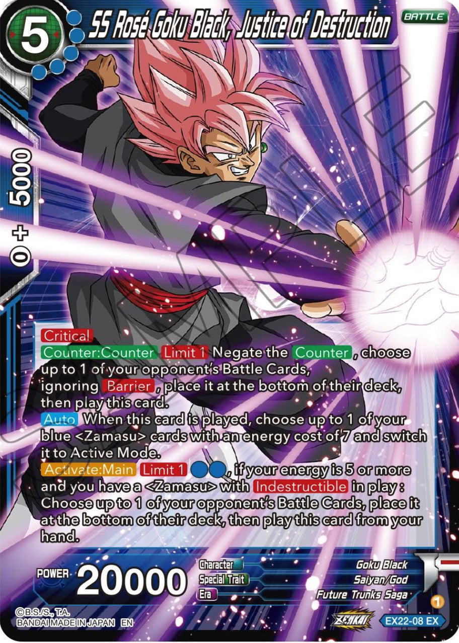 SS Rose Goku Black, Justice of Destruction (EX22-08) [Ultimate Deck 2023] | Odin's Place