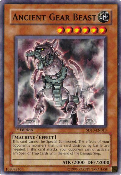Ancient Gear Beast [SD10-EN013] Common | Odin's Place