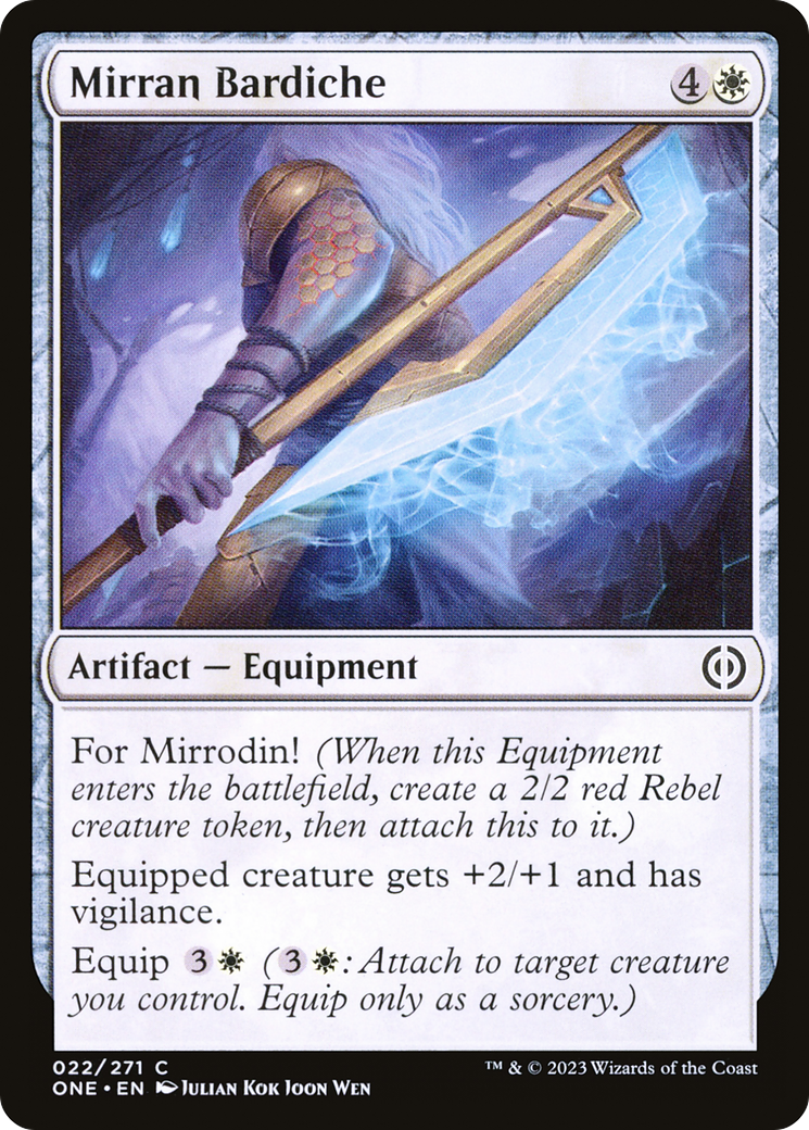 Mirran Bardiche [Phyrexia: All Will Be One] | Odin's Place