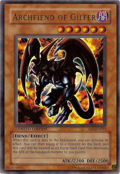 Archfiend of Gilfer [JMP-EN003] Ultra Rare | Odin's Place