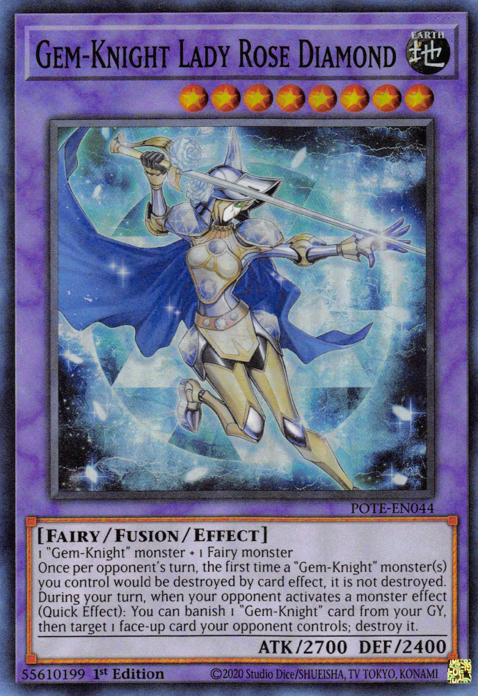 Gem-Knight Lady Rose Diamond [POTE-EN044] Super Rare | Odin's Place