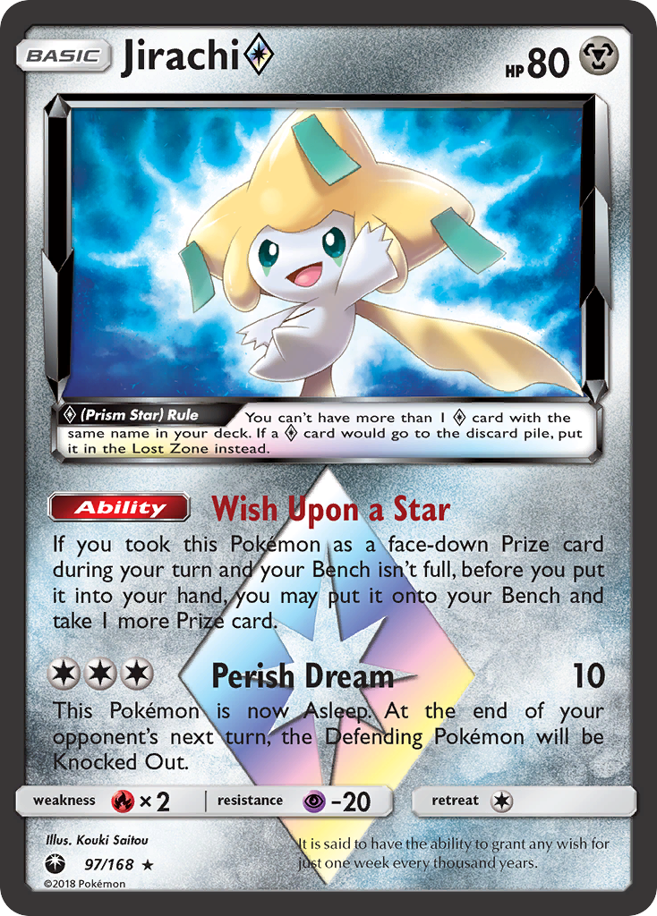 Jirachi (97/168) (Prism Star) [Sun & Moon: Celestial Storm] | Odin's Place