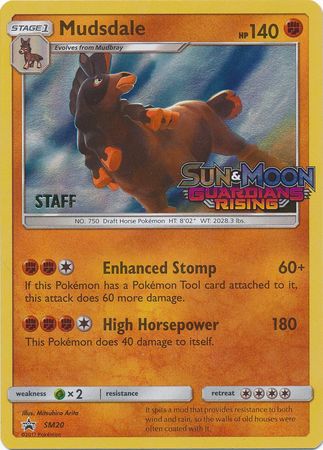 Mudsdale (SM20) (Staff Prerelease Promo) [Sun & Moon: Black Star Promos] | Odin's Place