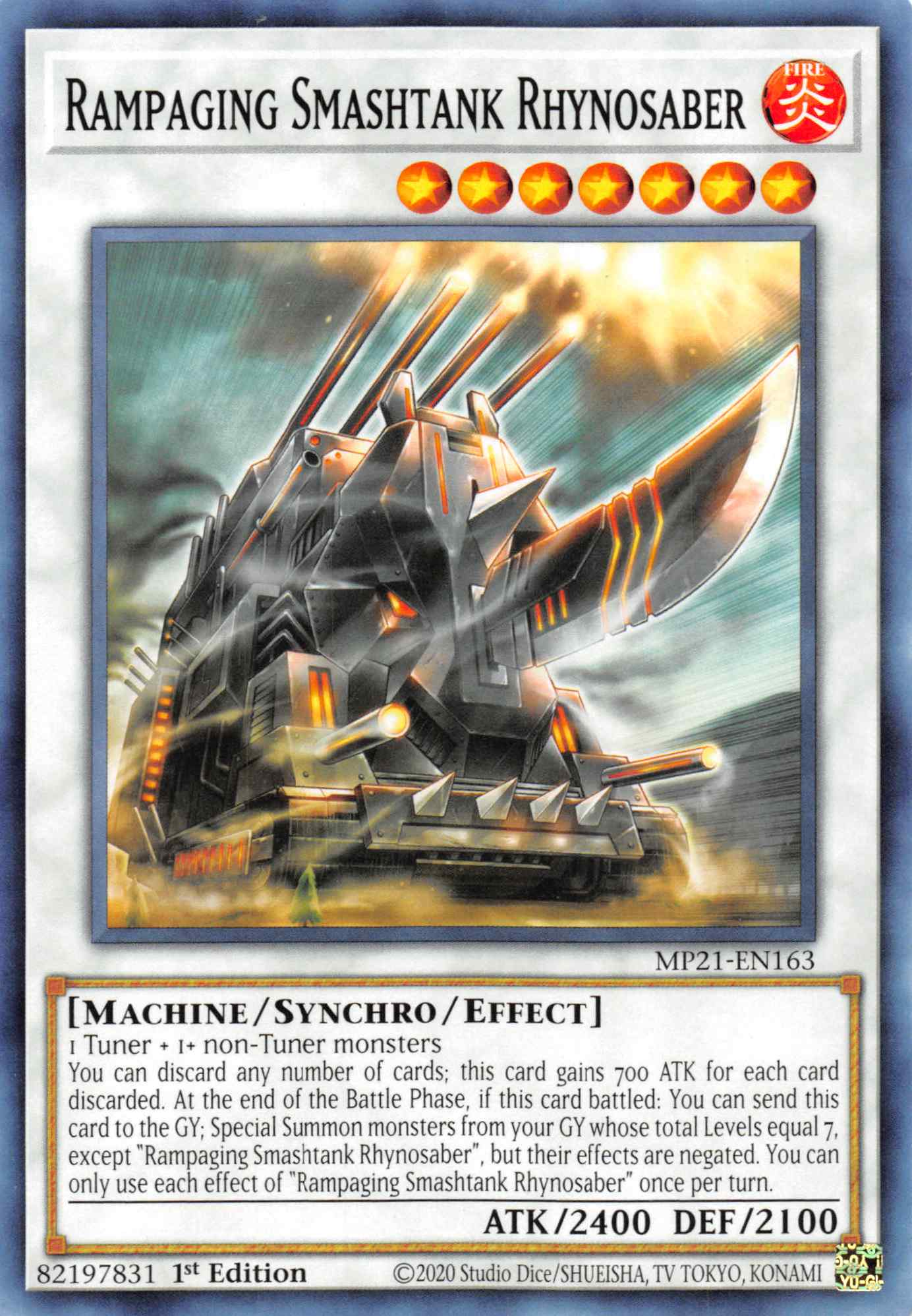 Rampaging Smashtank Rhynosaber [MP21-EN163] Common | Odin's Place