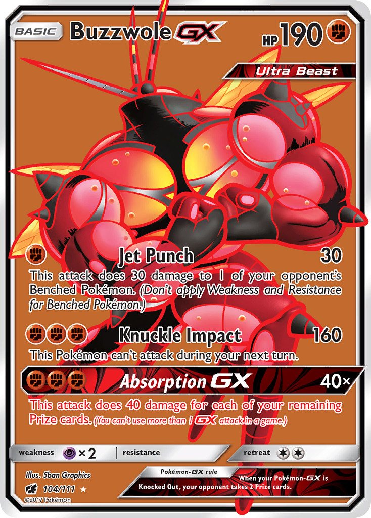 Buzzwole GX (104/111) [Sun & Moon: Crimson Invasion] | Odin's Place