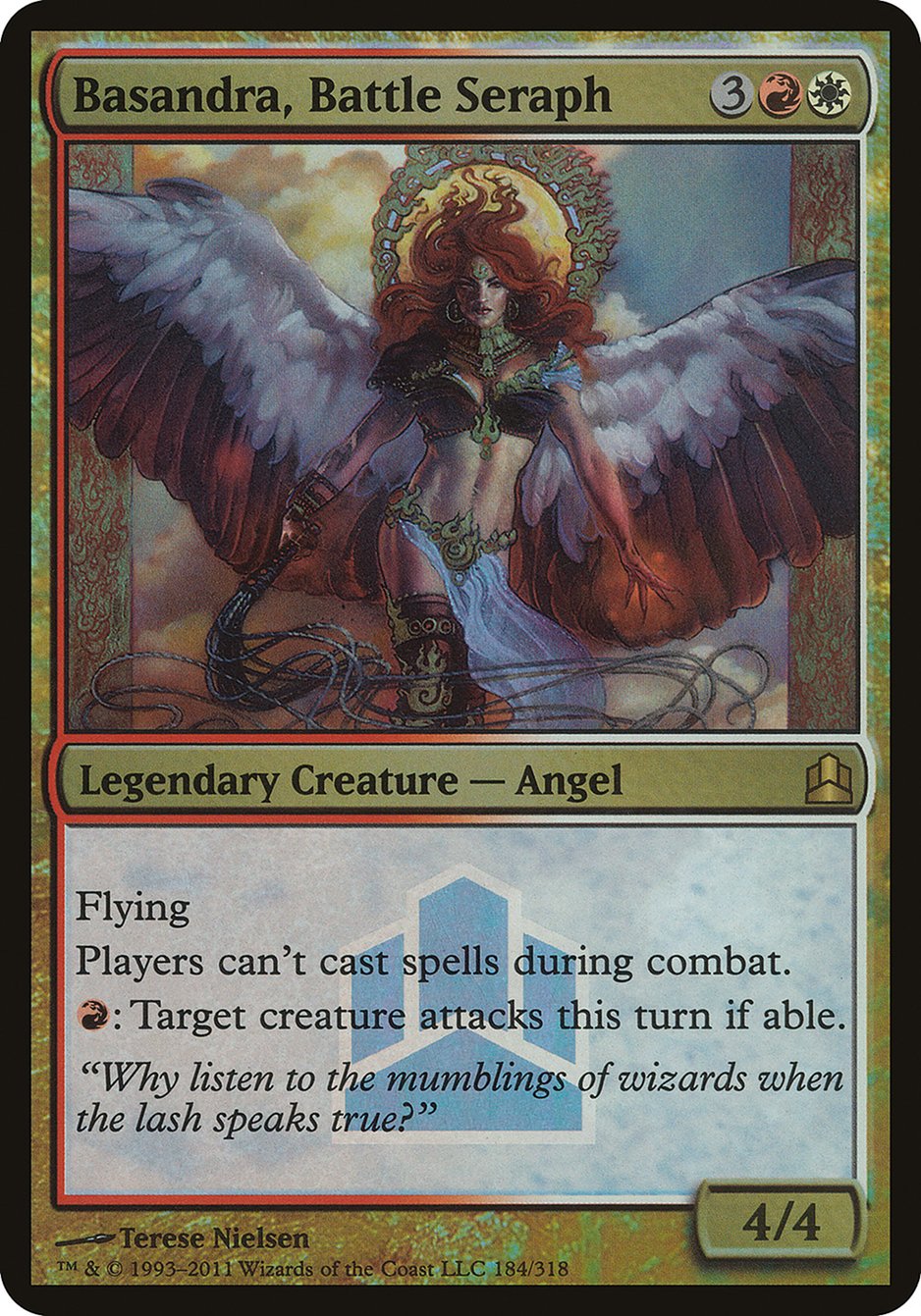 Basandra, Battle Seraph (184) (Launch) (Oversized) [Commander 2011 Oversized] | Odin's Place