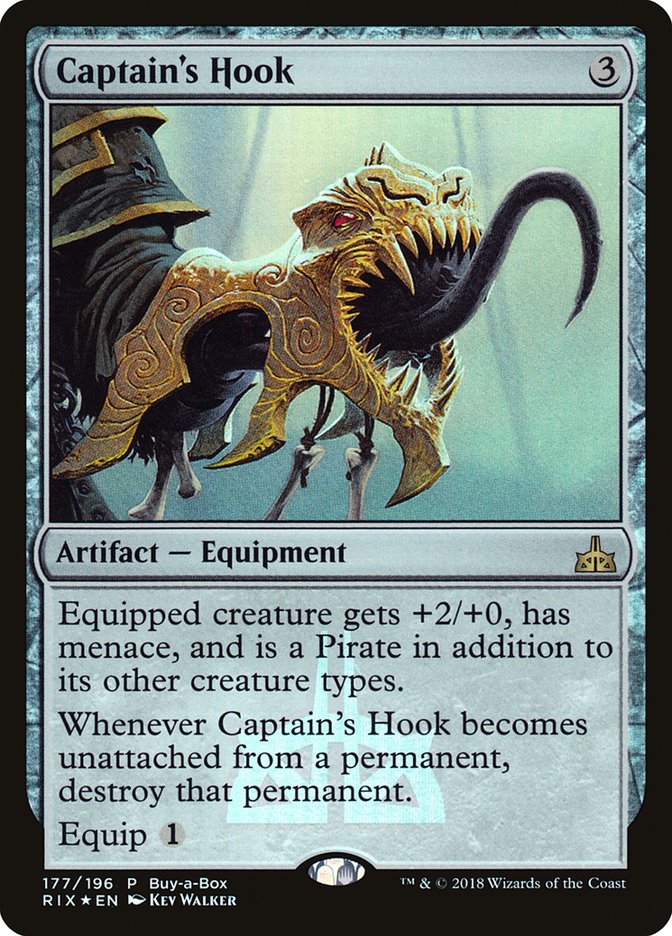 Captain's Hook (177) (Buy-A-Box) [Rivals of Ixalan Promos] | Odin's Place