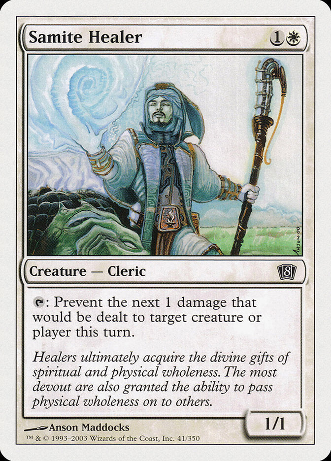 Samite Healer (41) [Eighth Edition] | Odin's Place