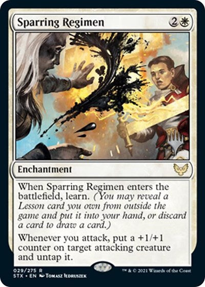 Sparring Regimen (Promo Pack) [Strixhaven: School of Mages Promos] | Odin's Place