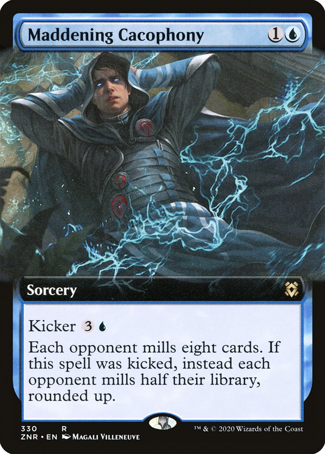 Maddening Cacophony (Extended Art) [Zendikar Rising] | Odin's Place