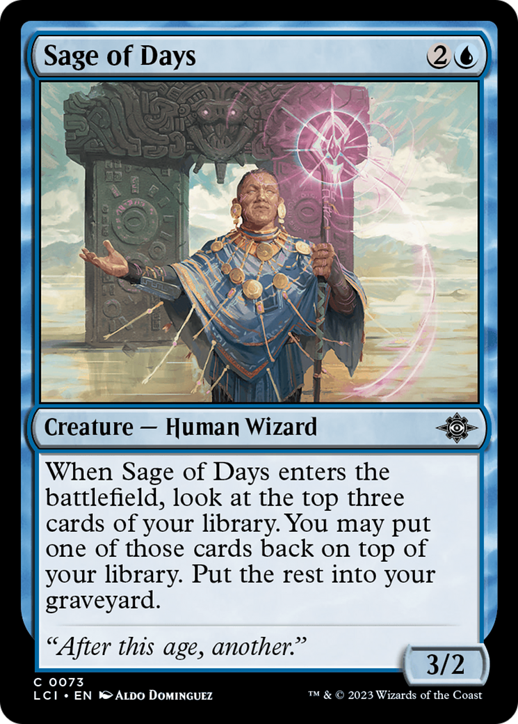 Sage of Days [The Lost Caverns of Ixalan] | Odin's Place