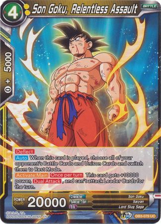Son Goku, Relentless Assault (DB3-079) [Giant Force] | Odin's Place
