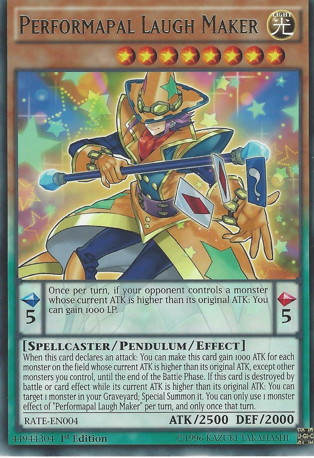 Performapal Laugh Maker [RATE-EN004] Rare | Odin's Place