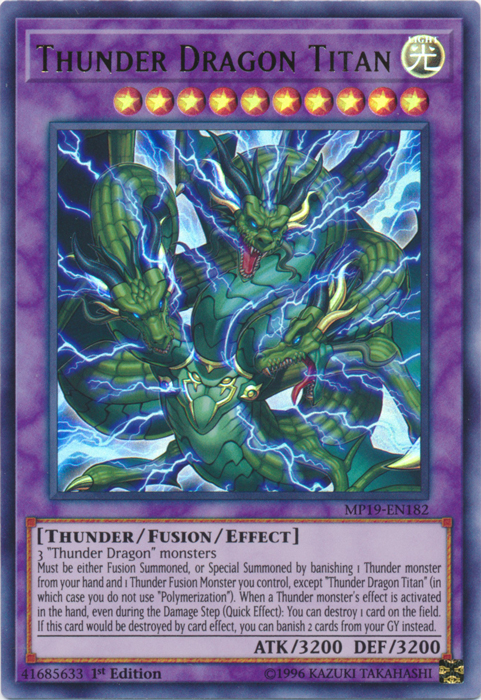 Thunder Dragon Titan [MP19-EN182] Ultra Rare | Odin's Place