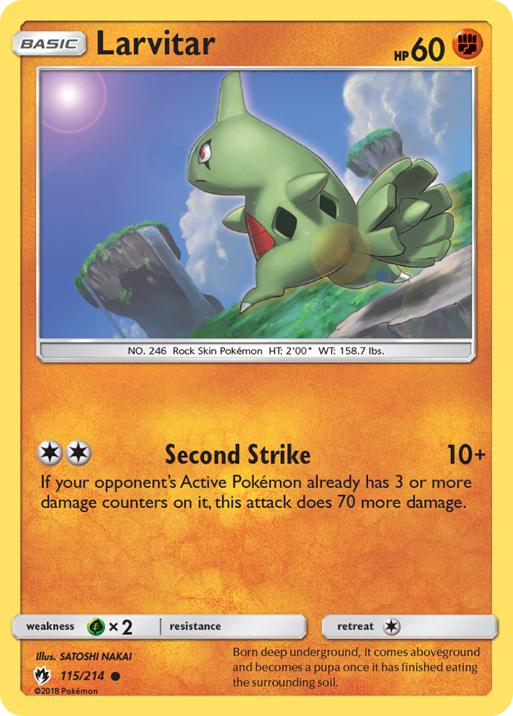 Larvitar (115/214) [Sun & Moon: Lost Thunder] | Odin's Place