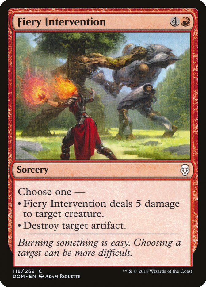 Fiery Intervention (118) [Dominaria] | Odin's Place