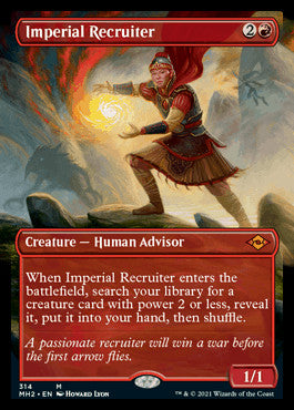 Imperial Recruiter (Borderless Alternate Art) [Modern Horizons 2] | Odin's Place