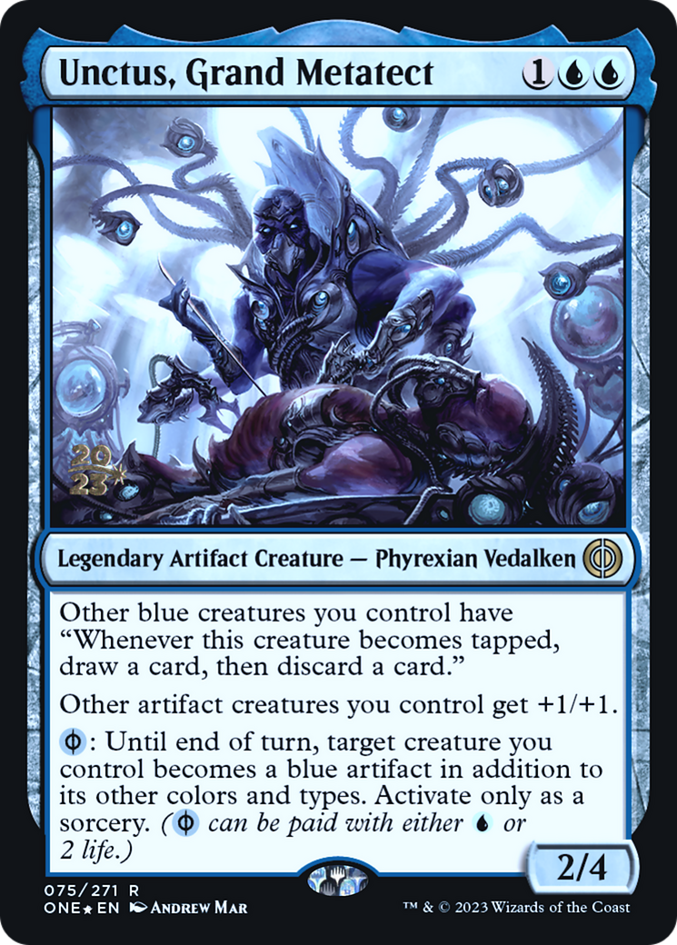 Unctus, Grand Metatect [Phyrexia: All Will Be One Prerelease Promos] | Odin's Place