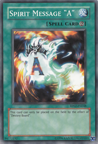Spirit Message "A" [RP02-EN048] Common | Odin's Place