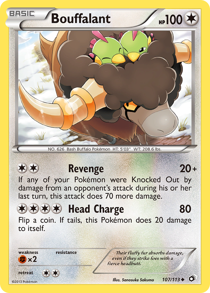 Bouffalant (107/113) [Black & White: Legendary Treasures] | Odin's Place