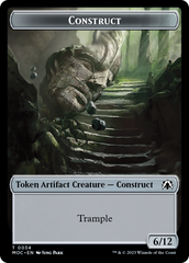 Phyrexian Golem // Construct Double-Sided Token [March of the Machine Commander Tokens] | Odin's Place