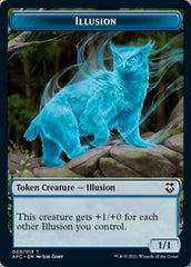 Illusion // Zombie Double-Sided Token [Dungeons & Dragons: Adventures in the Forgotten Realms Commander Tokens] | Odin's Place