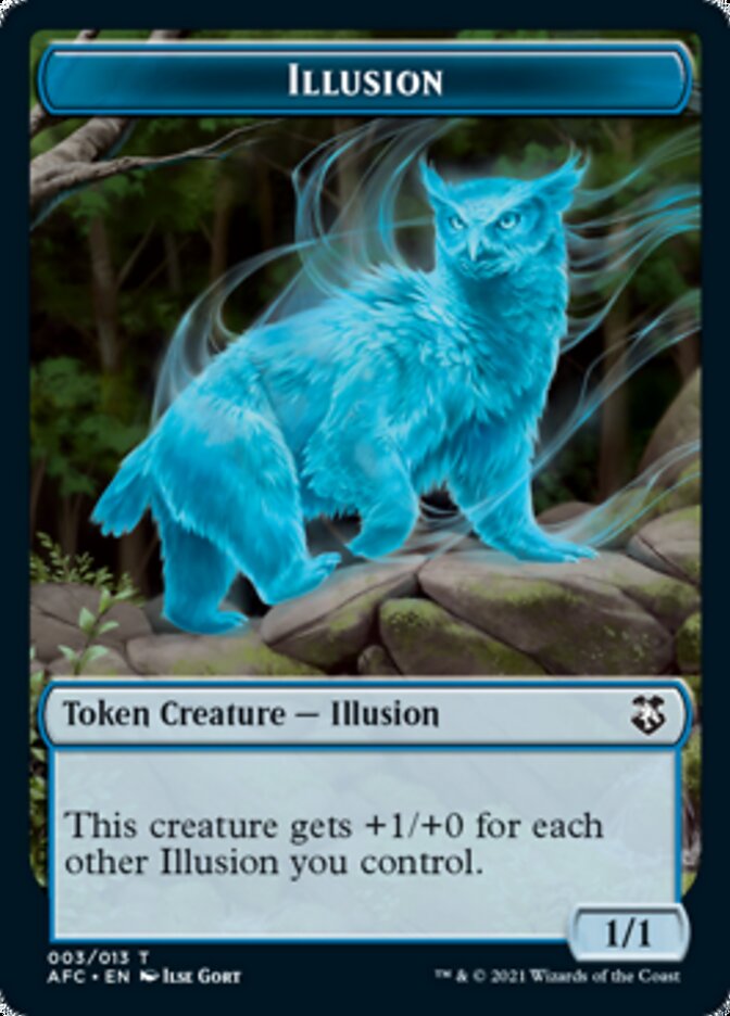 Champion of Wits // Illusion Double-Sided Token [Dungeons & Dragons: Adventures in the Forgotten Realms Commander Tokens] | Odin's Place
