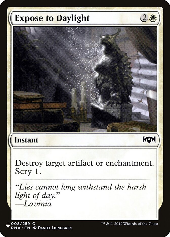 Expose to Daylight [The List] | Odin's Place
