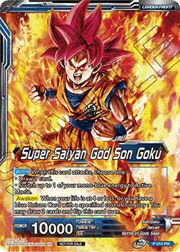 Super Saiyan God Son Goku // SSGSS Son Goku, Soul Striker Reborn (Gold Stamped) (P-211) [Promotion Cards] | Odin's Place