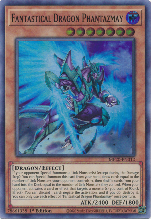 Fantastical Dragon Phantazmay [MP20-EN012] Super Rare | Odin's Place