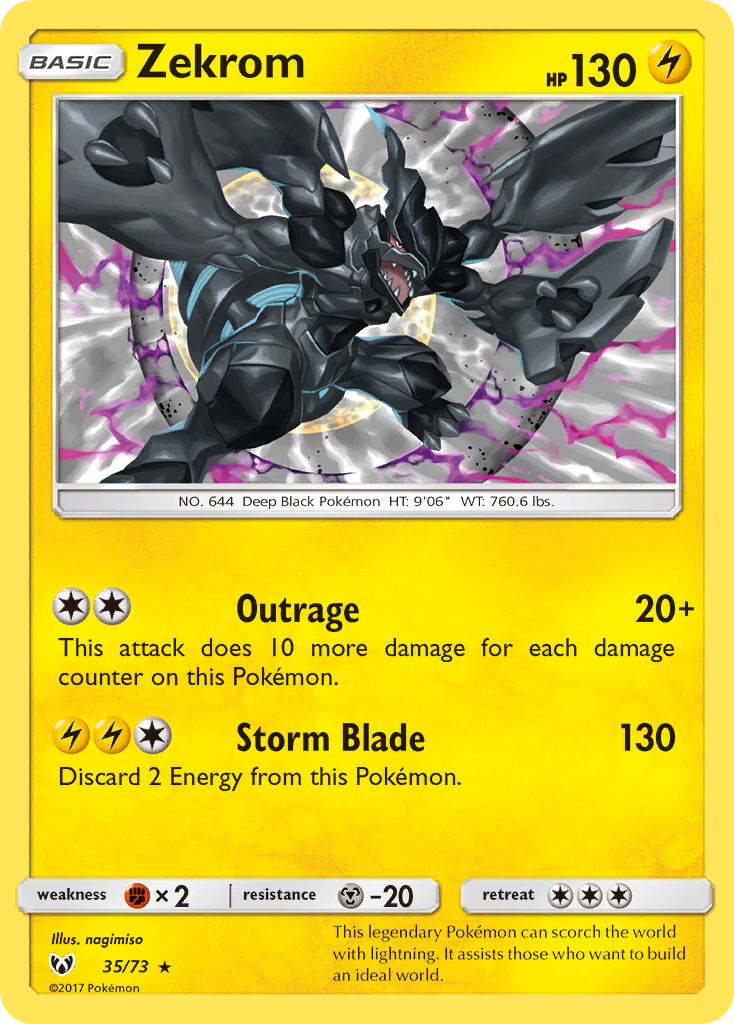 Zekrom (35/73) [Sun & Moon: Shining Legends] | Odin's Place