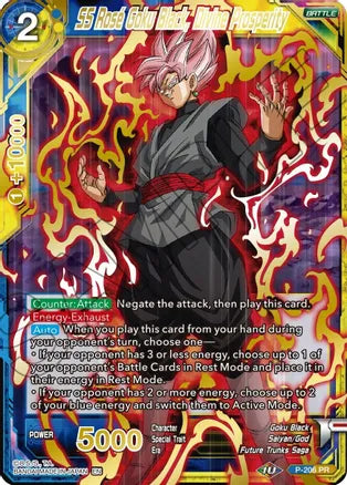SS Rose Goku Black, Divine Prosperity (Gold Stamped) (P-206) [Mythic Booster] | Odin's Place