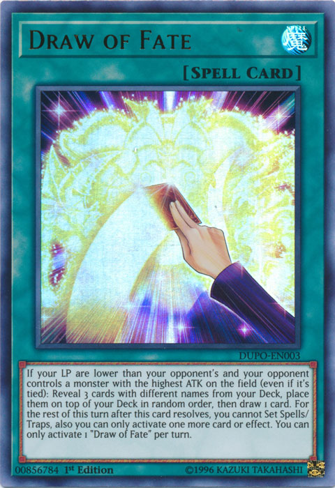 Draw of Fate [DUPO-EN003] Ultra Rare | Odin's Place