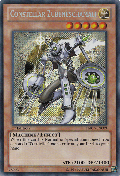 Constellar Zubeneschamali [HA07-EN009] Secret Rare | Odin's Place