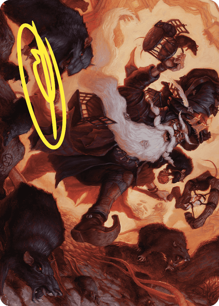 Tattered Ratter Art Card (Gold-Stamped Signature) [Wilds of Eldraine Art Series] | Odin's Place