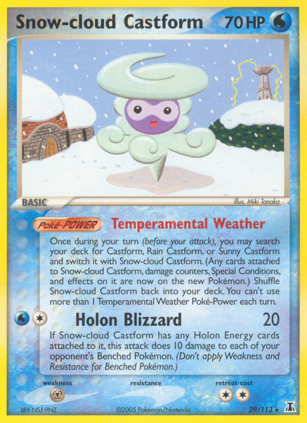 Snow-cloud Castform (29/113) [EX: Delta Species] | Odin's Place