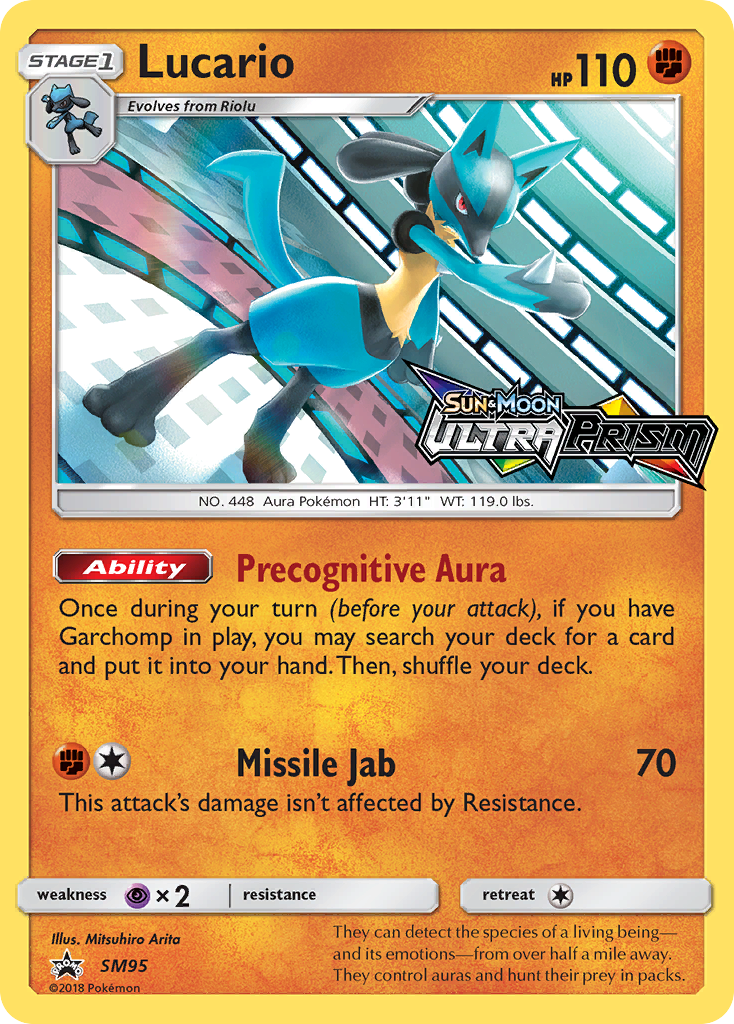 Lucario (SM95) (Prerelease Promo) [Sun & Moon: Black Star Promos] | Odin's Place